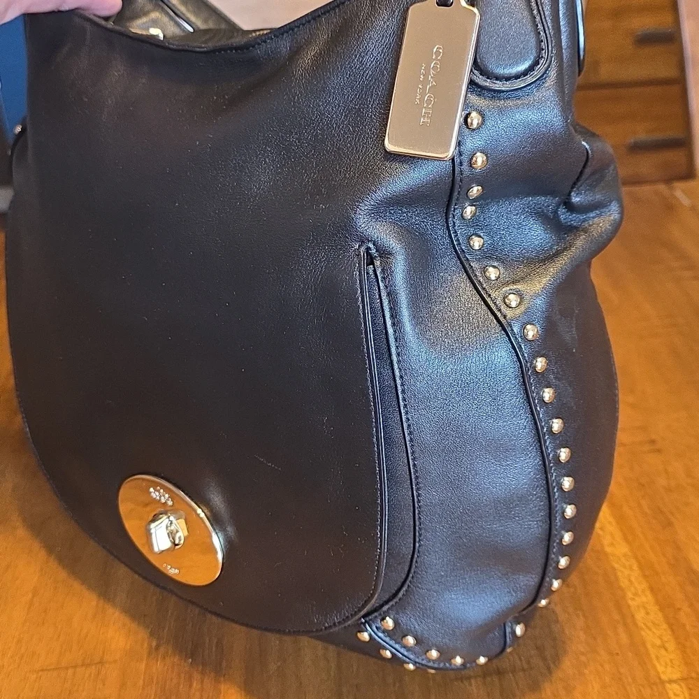 Coach Circle Hobo Circle  Studded Bag - Picture 16 of 16